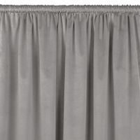 Zasłona VILA velvetowa z tunelem 135x300 szara wzór 1 Homede