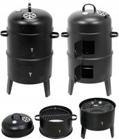 WĘDZARNIA OGRODOWA STALOWA WĘDZARKA GRILL 37 cm