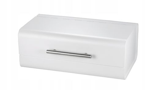 CHLEBAK POJEMNIK NA CHLEB PIECZYWO STALOWY BIAŁY na Arena.pl