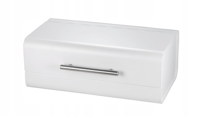 CHLEBAK POJEMNIK NA CHLEB PIECZYWO STALOWY BIAŁY zdjęcie 2