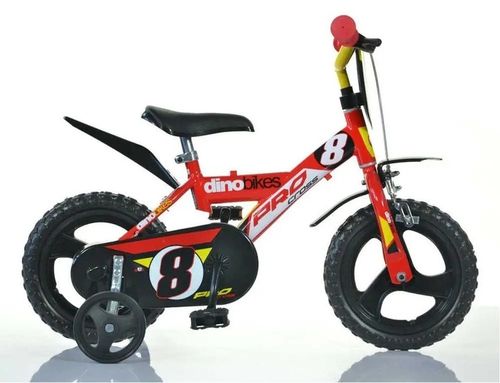 Rower dziecięcy Dino 123GLN czerwony 12" na Arena.pl