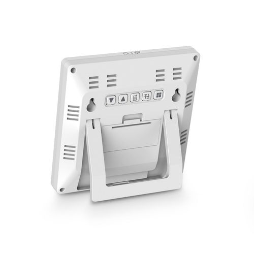 Stacja pogody Hama Palawan termometr higrometr zegar budzik - biała na Arena.pl