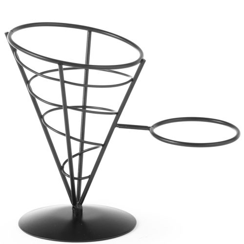 Stojak do serwowania frytek i przekąsek z uchwytem na sos - Hendi 630914 na Arena.pl