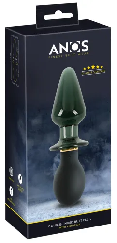 anos double plug model 10 trybow wibracji szkło & silikon 16,6 cm na Arena.pl