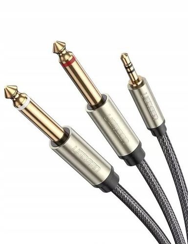 UGREEN Przewód Kabel Audio TRS Mini Jack 3.5mm Do 2x TS 6.35mm 2m W na Arena.pl