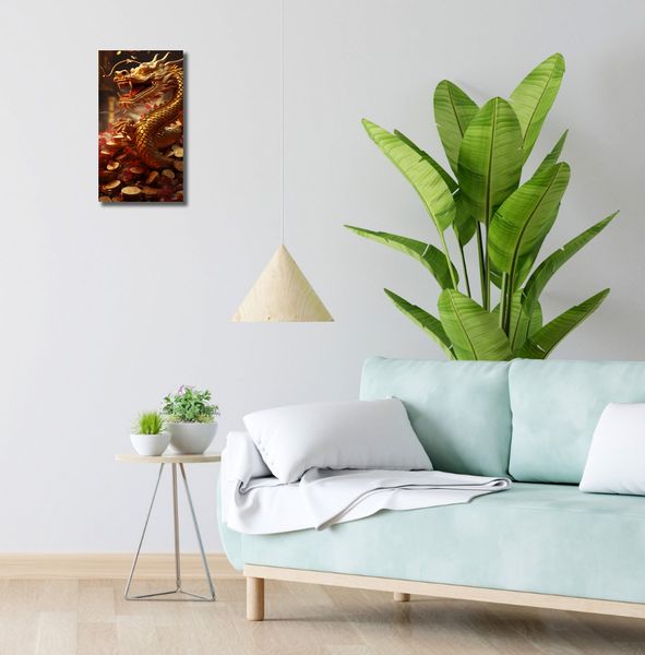 Obraz 20x40cm Smok Bogactwa zdjęcie 2