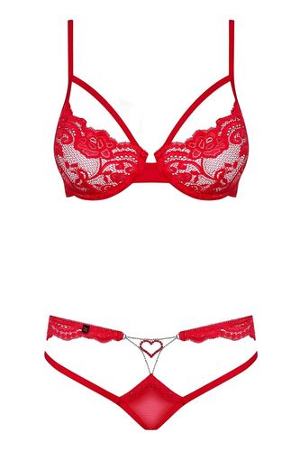 Obsessive 829-SET-3 czerwony S/M na Arena.pl