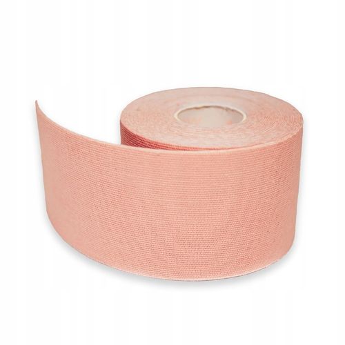 TAŚMA DO PODTRZYMYWANIA BIUSTU 5CM x 5M + 6 NASUTNIKÓW TAPE BEŻOWY CIELISTY na Arena.pl