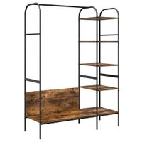 Wieszak na Ubrania z półką Brązowy 120 x 44 x 160 cm