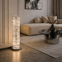Lampa podłogowa glamour LED Crystal Paris 100 - kompaktowa lampa stojąca