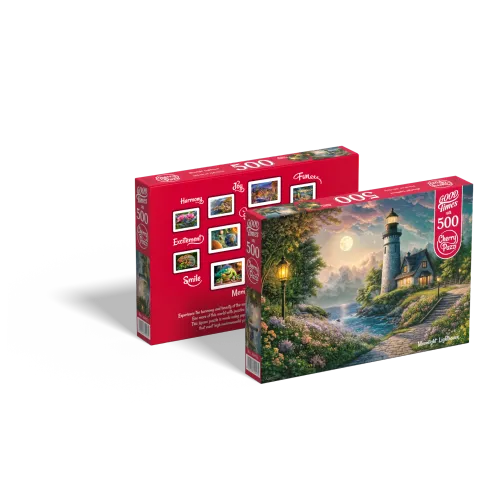Puzzle 500 elementów. Latarnia morska w świetle księżyca 20074 na Arena.pl