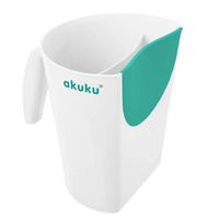 AKUKU Kubek do spłukiwania głowy miętowo-biały