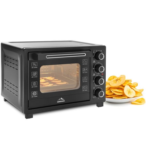 PIEKARNIK ELEKTRYCZNY 45L 2000W TERMOOBIEG ROŻNO GRILL SUSZARKA DO GRZYBÓW zdjęcie 4