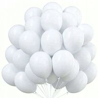 Balony profesjonalne 12 cali PASTEL białe na HEL 100 szt girlandy ścianki