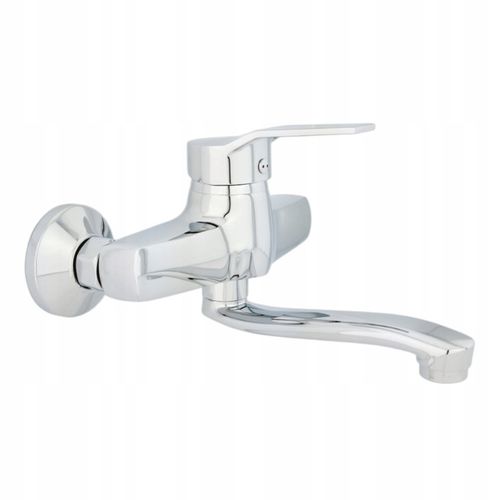 BATERIA UMYWALKOWA ŚCIENNA CHROM SREBRNA KOMPLET na Arena.pl