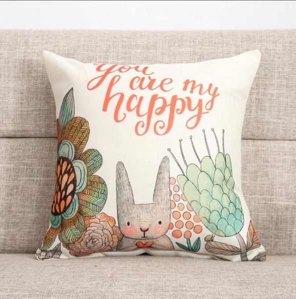 Poszewka na poduszkę z zajączkiem Hello Sping 45x45cm zdjęcie 14
