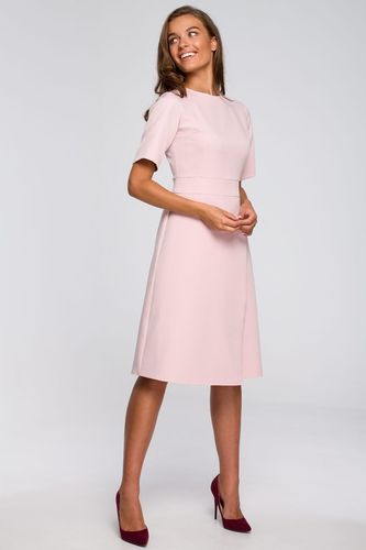 SUKIENKA KOBIECA WIECZOROWA NA LATO Z KOPERTOWYM DOŁEM RÓŻOWA 40 L na Arena.pl