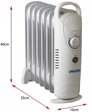 grzejnik olejowy (7 żeberek) 800w mesko ms 7804 na Arena.pl