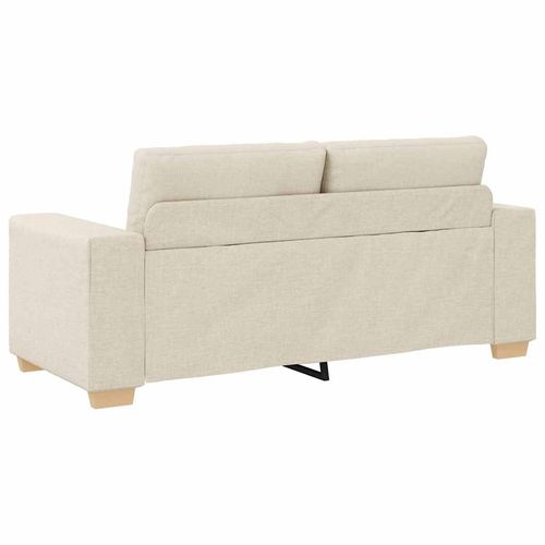 Sofa dwuosobowa obity lnem, 140 cm na Arena.pl