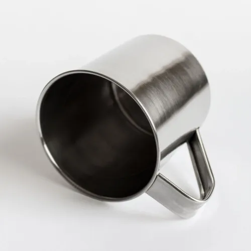 Kubek garnek stalowy z uchwytem turystyczny wędkarski 9 cm 450 ml na Arena.pl