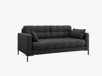 SOFA 2-OSOBOWA CIEMNY SZARY, TKANINA STRUKTURALNA 152/96/75 MAMAIA MICADONI