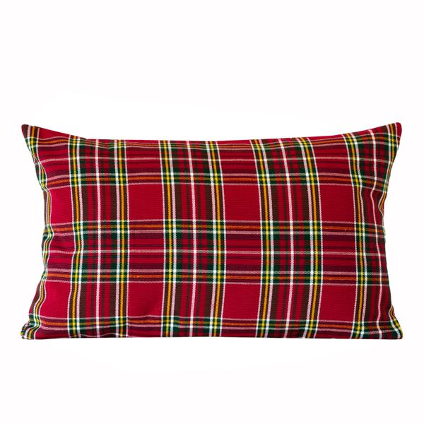 Poszewka Świąteczna Poduszka z Czerwonej Kraty 50x50 zdjęcie 4