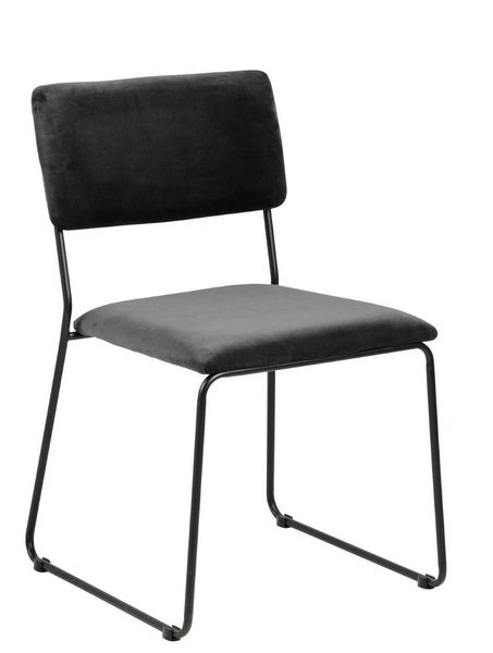 Krzesło Cornelia VIC Dark grey tapicerowane zdjęcie 1