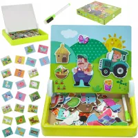 DLA DZIECI TABLICA MAGNETYCZNA  FARMA ZWIERZĄTKA