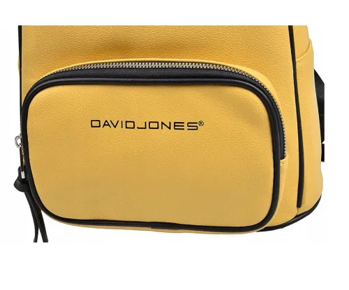 plecak damski david jones 6750-2 w kolorze ecru z ekoskóry  mieści format na Arena.pl