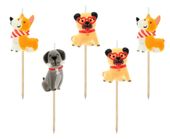 Świeczki pikery pieski, 5 szt.