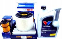 2X BOSCH ZESTAW FILTRÓW + 5L OLEJ VALVOLINE 5W30 A4 B9 A5 F5 Q5 FY 2.0 TDI