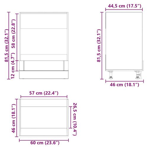 Szafka piekarnikowa „Lucca” Biała, drewno klejone na Arena.pl