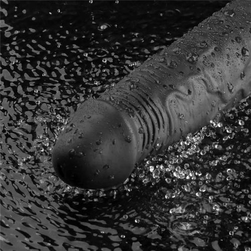 9.5" real softee rechargeable tpe vibrating dildo(black na Arena.pl