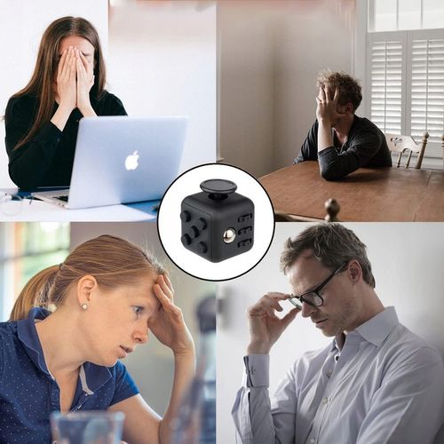 4X HAND CUBE KOSTKA ANTYSTRESOWA FIDGET CUBE TOYS przyciski pokrętła w dłoń na Arena.pl