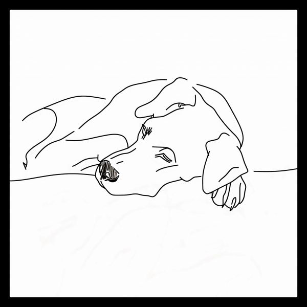 Plakat 30x30cm Wypoczynek Psiaka zdjęcie 2