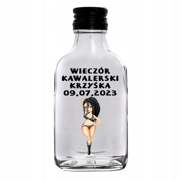 20x PAMIĄTKA WIECZORU KAWALERSKIEGO BUTELKI 100ML zdjęcie 2