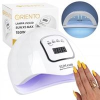 LAMPA DO PAZNOKCI UV 46 DUAL LED 150W DO HYBRYD ŻELI AKRYLI SUN X5 MAX LCD