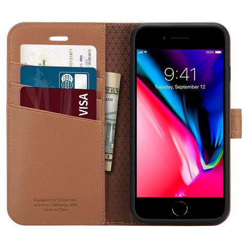 SPIGEN WALLET S Apple iPhone 7/8 4,7 - BROWN na Arena.pl