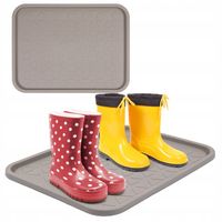 MATA PODKŁADKA OCIEKACZ NA OBUWIE OSUSZACZ NA BUTY WYCIERACZKA BEŻOWA