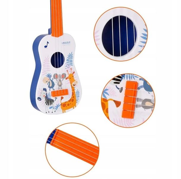 GITARA DLA DZIECI DUŻA 43CM UKULELE GRA INSTRUMENT zdjęcie 5