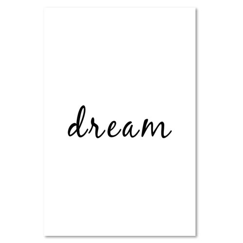 Obraz na płótnie – Canvas, typografia dream 60x90 na Arena.pl