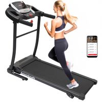 Bieżnia elektryczna domowa składana regulacja nachylenia aplikacja