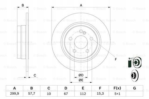 TARCZA HAM TYL 300X10 P BOSCH na Arena.pl