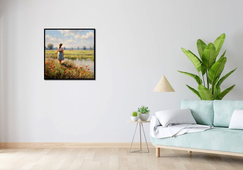 Plakat 70x70cm Wiejski Spokój zdjęcie 4