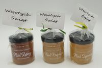 miód mini z karteczką " Wesołych Świąt "