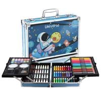 ZESTAW ARTYSTYCZNY DO MALOWANIA WALIZKA KREDKI FARBY