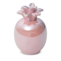 Figurka dekoracyjna ceramiczna Ananas SIMONA 11x11x16 różowa