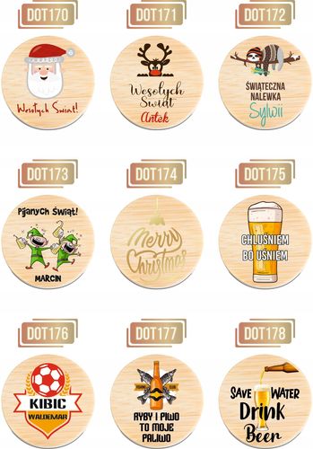 OTWIERACZ do piwa DREWNIANY personalizacja TWÓJ NAPIS WĘDKARZ Z KRWI I OŚCI na Arena.pl