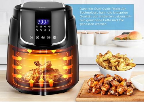 Frytownica beztłuszczowa na gorące powietrze 4L cyfrowa 1650W MF-CN40C2 na Arena.pl