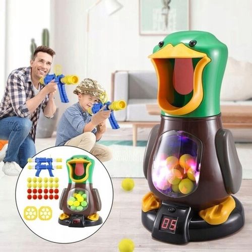 STRZELANIE DO CELU GŁODNA KACZKA PISTOLET + KULKI na Arena.pl